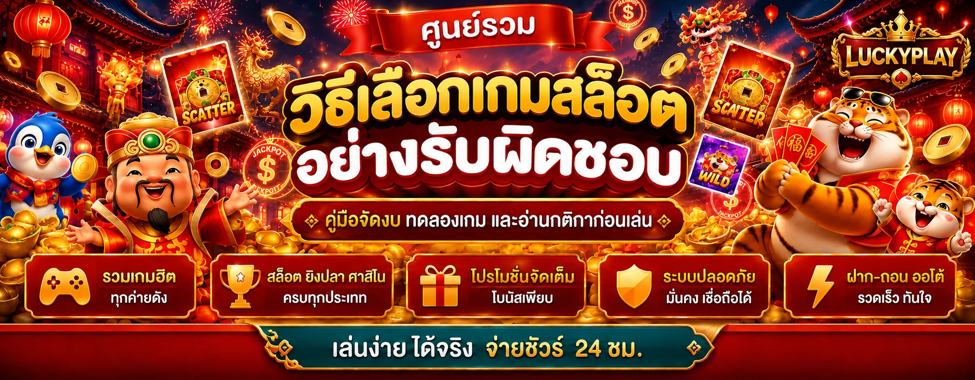 LUCKYPLAY วิธีเลือกเกมสล็อตอย่างรับผิดชอบ